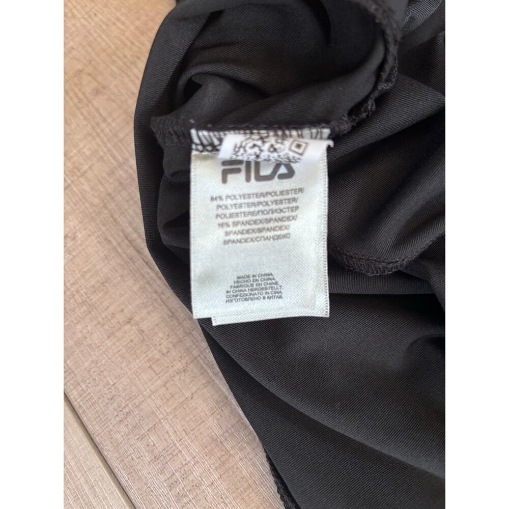 Fila Sport Black Peplum Active Tank Top Sleeveless Athletic Workout Shirt size M - Picture 4 of 5